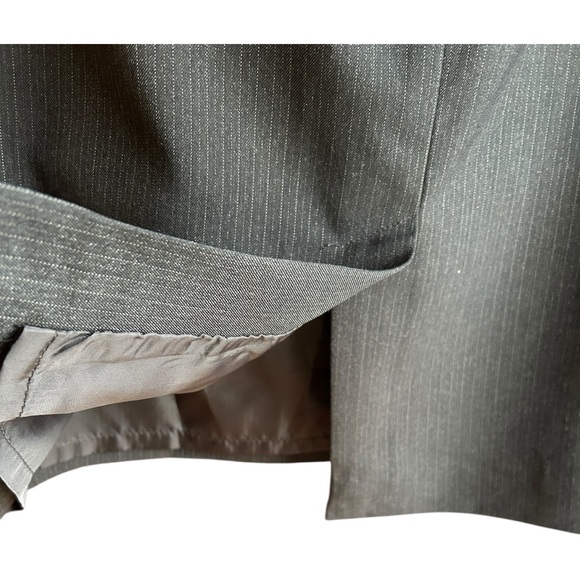 NWT Calvin Klein blue pinstripe skirt suit Sz 10 - Picture 7 of 10